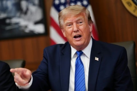 'It looks like an invasion,' said US President Donald Trump