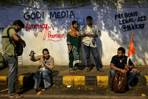 The term "godi" -- "lap" in Hindi -- is used by critics to refer to so-called "lapdog" media accused of abandoning their watchdog role