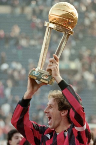 Franco Baresi captained AC Milan in the club's golden era during the 1980s and 1990s