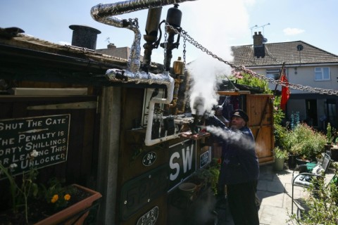 London steam ship enthusiast Peter McLaughlin began recreating a boat's boiler room in his back garden shed after retiring early with ill health