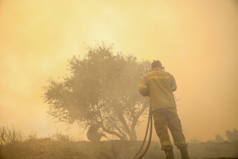 Greek firefighters have been stretched thin this summer, including fighting this forest fire near Athens earlier in August
