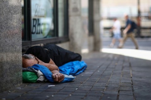 Rough sleepers can be seen in many of the UK's cities, often curling up in shop doorways