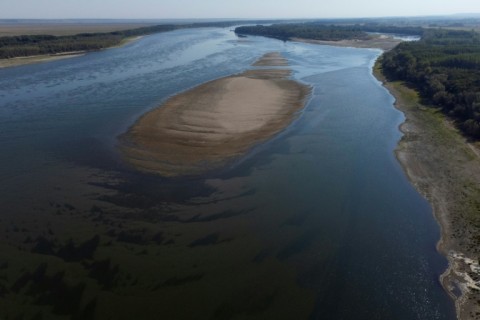 Vast tracts of many of Europe's largest rivers have slowed to a trickle never-before recorded in the month of July