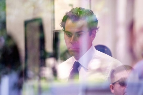 Adam Mosseri, head of Instagram, goes through security upon his arrival at the courthours where Meta is on trial over social media addiction