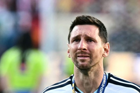 Lionel Messi was in tears after Argentina were defeated by Spain in this year's World Cup final