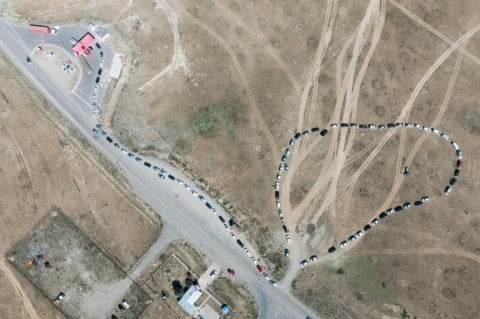 Long lines form outside petrol stations in Mongolia as fuel shortages worsen