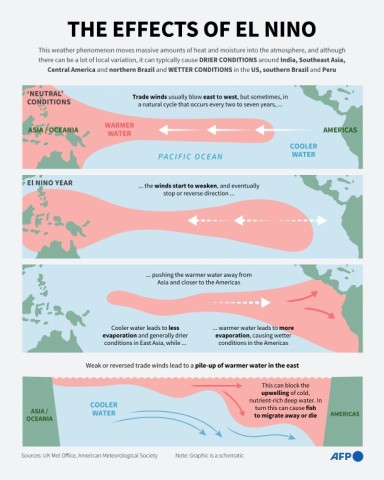 The effects of El Nino