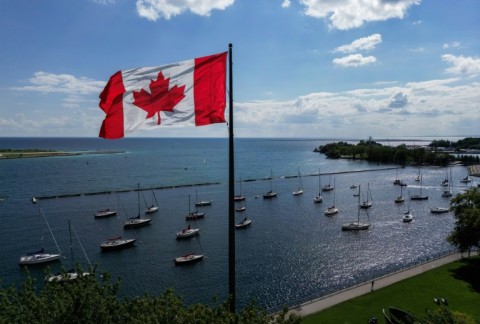 US President Donald Trump says he is renaming Lake Ontario -- a large body of water shared by the United States and Canada -- "Lake America"