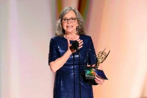 Sally Field accepts the award for Outstanding Lead Actress in a Limited or Anthology Series or Movie for 'Remarkably Bright Creatures'