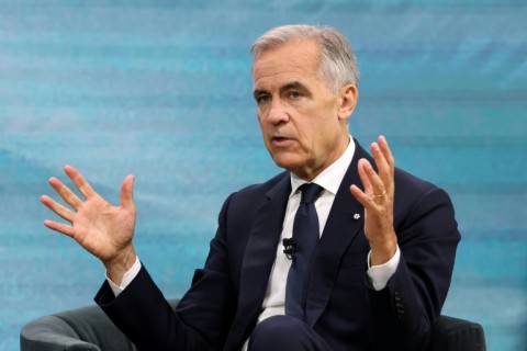 Canadian Prime Minister Mark Carney speaks during the second day of the inaugural Canada Investment Summit in Toronto