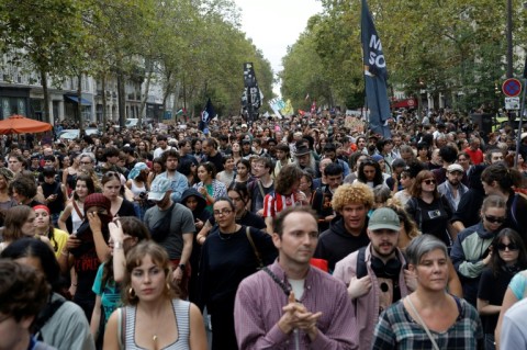 Politicians, rights groups and other activists joined the protest