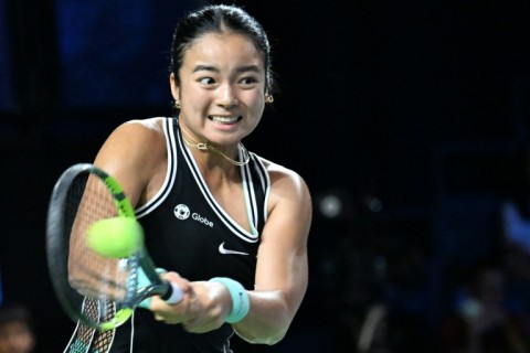 Alexandra Eala, pictured here at the WTA Singapore Open last month, fell in the semi-finals of the Asian Games to China's Wang Xiyu.