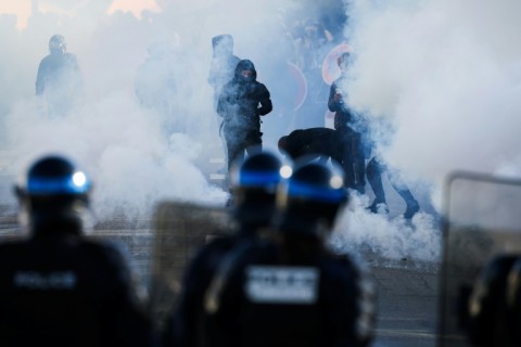 Students have accused police of using excessive force