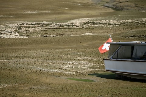 The pictureesque Lac des Brenets on the Swiss border has dried up due to a combination of factors