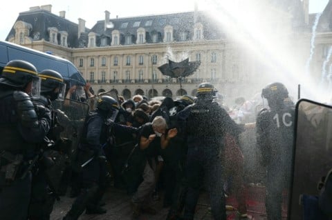 Police have cracked down on the protests