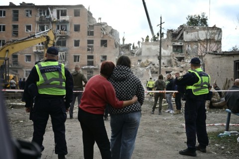 Local residents said the building was not a military target