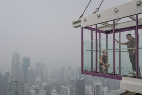 Haze from Indonesia fires has drifted across the region, including into neighbouring Malaysia