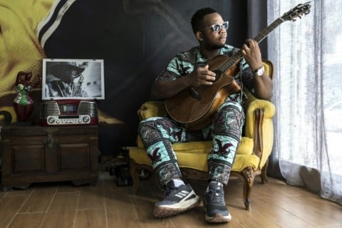 Guitarist 'Bolero' Lagratte composed the song 'Wida' in the new album 'Made in Senegal'
