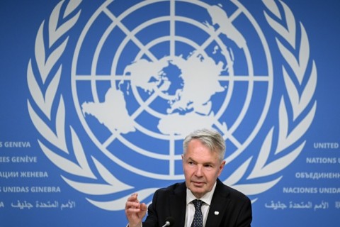 Pekka Haavisto held a press conference following the talks at the United Nations