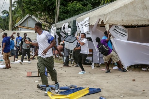 The October 29 election triggered days of protests that security forces brutally suppressed.