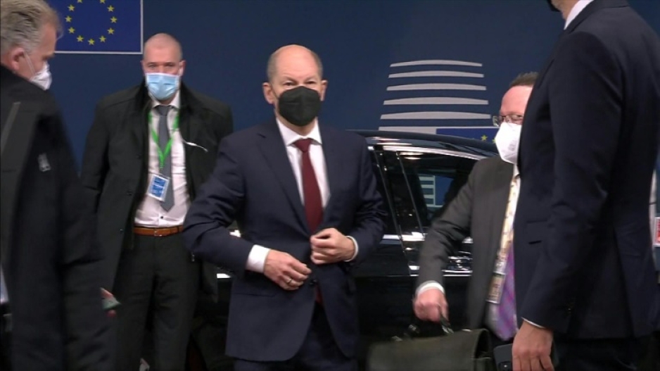 European leaders arrive at EU Summit
