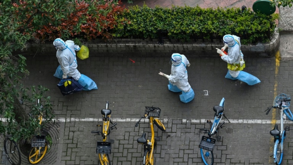 The streets of Shanghai were quiet Sunday as a citywide lockdown dragged on, with China reporting 13,000 Covid cases -- the most since the peak of the first pandemic wave over two years ago