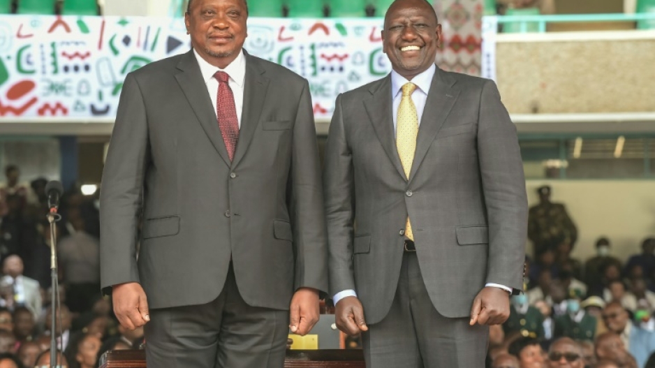Uhuru Kenyatta had only publicly congratulated Ruto on the eve of his successor's swearing in