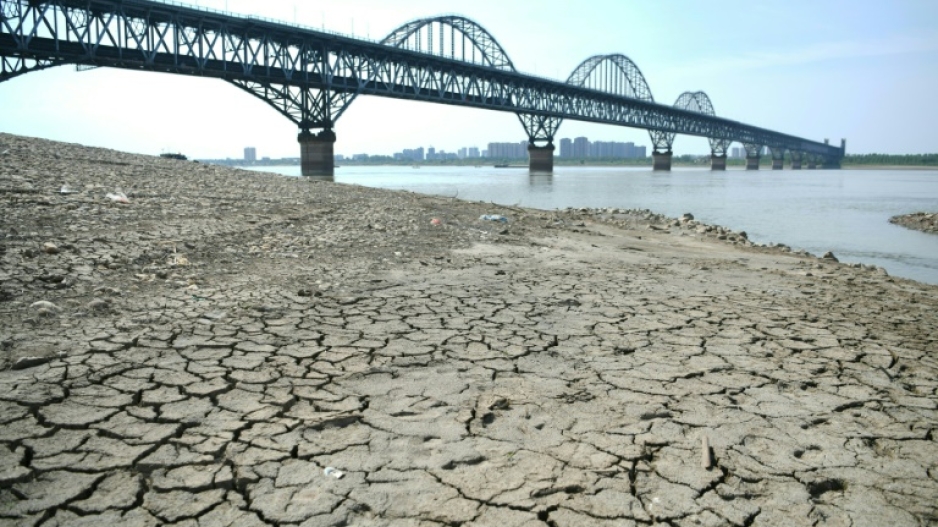 Commercial traffic along rivers in Europe and China -- as in this photo of the Yangtze River -- were disrupted by drought in 2022
