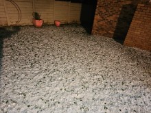 A hail storm hit parts of Johannesburg.