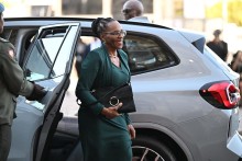Chief Justice Mandisa Maya arrives at Parliamentary Precinct ahead of the SONA