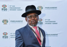 Minister Enoch Godongwana arrives at Parliamentary Precinct ahead of the SONA. GCIS