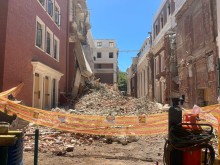 Parliament has been under construction since an arson attack in 2022