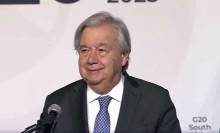 UN secretary general Antonio Guterres