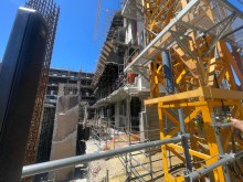 Parliament has been under construction since an arson attack in 2022