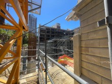 Parliament has been under construction since an arson attack in 2022