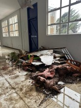 Beaumont Primary School which was damaged