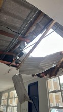 Beaumont Primary School which was damaged