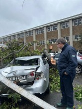 Beaumont Primary School which was damaged