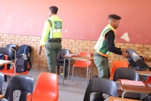 Police-led search and seizure at five schools led to the discovery of nyaope, dagga and abortion pills. Supplied by Gauteng Department of Education.