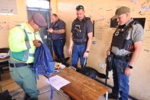 Police-led search and seizure at five schools led to the discovery of nyaope, dagga and abortion pills. Supplied by Gauteng Department of Education.
