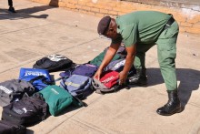 Police-led search and seizure at five schools led to the discovery of nyaope, dagga and abortion pills. Supplied by Gauteng Department of Education.