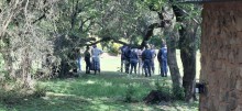 Police are combing an active crime scene in Atteridgeville, searching for a suspect accused of kidnapping a child reportedly raping the mother.