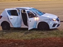 Three civilians were injured following a high-speed chase between police and suspected cash-in-transit robbers on Friday. Photo supplied