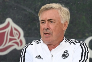 Real Madrid coach Carlo Ancelotti pictured during his team's friendly against Juventus in California in July