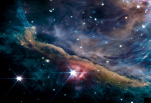 The inner region of the Orion Nebula as seen by the James Webb Space Telescope