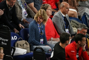 The empty seat of Novak Djokovic's father Srdjan