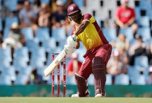 Johnson Charles hit 11 sixes and 10 fours in his 39-ball century for West Indies against South Africa