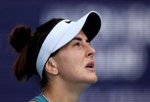 Bianca Andreescu of Canada reached the last 16 of the Miami Open with a straight sets win over American Sofia Kenin on Sunday