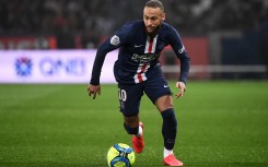 File: Paris Saint-Germain's Brazilian forward Neymar runs with the ball during the French L1 football match between Paris Saint-Germain (PSG) and Girondins de Bordeaux at the Parc des Princes stadium in Paris, on February 23, 2020.