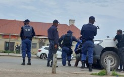 Police on the scene in Dutywa, Eastern Cape. eNCA\Ronald Masinda